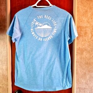 🔥 Reel Life Women's Tee "Always on Island Time" Size Medium